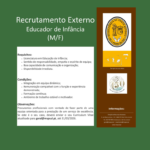 Oportunidade de Emprego – Educador de infância
